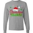 thumbnail image 3 of Inktastic Grandpa Claus with Christmas Santa Hat and Snowflakes Long Sleeve T-Shirt, 3 of 5