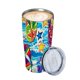 thumbnail image 2 of Vaso de verano con tapa y pajita, de acero inoxidable, con aislamiento, para café, taza de viaje para bebidas frías y calientes, vasos con aislamiento para coche, regalo de cumpleaños, fiesta,, 2 of 7