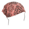 Zan Headgear 100% Cotton Headwrap Pink Paisley