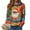 A09_Orange, variant on Towmus Christmas Sweatshirt for Women Plus Size 3D Cute Print Long Sleeve Funny Sweatshirts Xmas Ladies Cute Tops Pullover