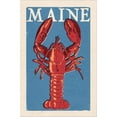 thumbnail image 2 of Art.com Maine - Lobster Woodblock Stretched Canvas Print Wall Art by Lantern Press, 12" x 18", 2 of 4