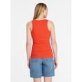 thumbnail image 4 of Time and Tru Women's Ribbed Tank Top, Sizes XS-XXXL, 4 of 6