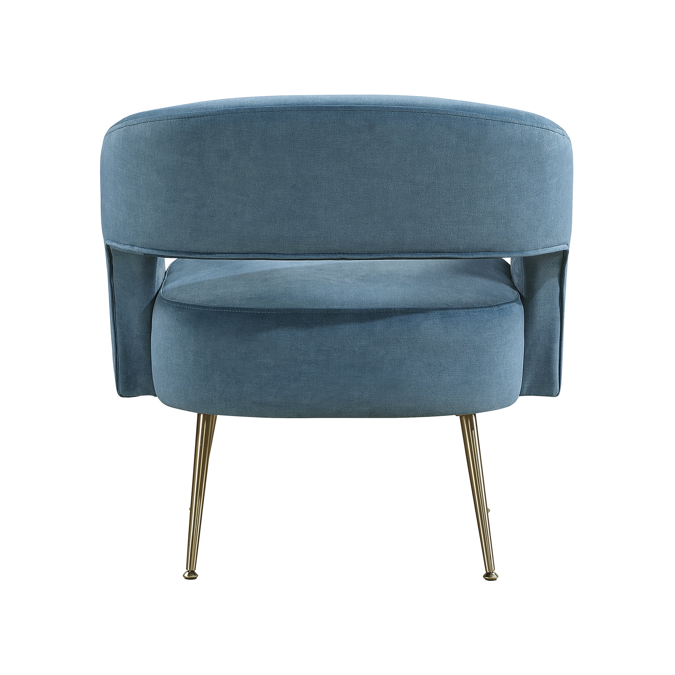 OakvillePark Arcluna Velvet Accent Chair with Metal Legs, Dark Teal