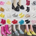 thumbnail image 2 of High Quality 10 Styles Quality Original Doll Boots Casual Flat Shoes Accessories Doll High Heels Super Model Boots 1/6 Doll Shoes 30cmFigure Doll Sandals 2, 2 of 7