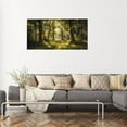 thumbnail image 3 of Forest Canvas Wall Art Living Room Wall Decor Large Nature Unframed Pictures Canvas Artwork Contemporary Wall Art Modern Landscape Foggy Sunshine for Kitchen Office Home Decoration, 3 of 7