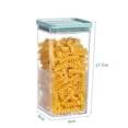 thumbnail image 2 of Recipientes herméticos para almacenamiento de alimentos de cocina, recipientes de plástico transparente para cereales, café, frutos secos, pasta (900ml), 2 of 8