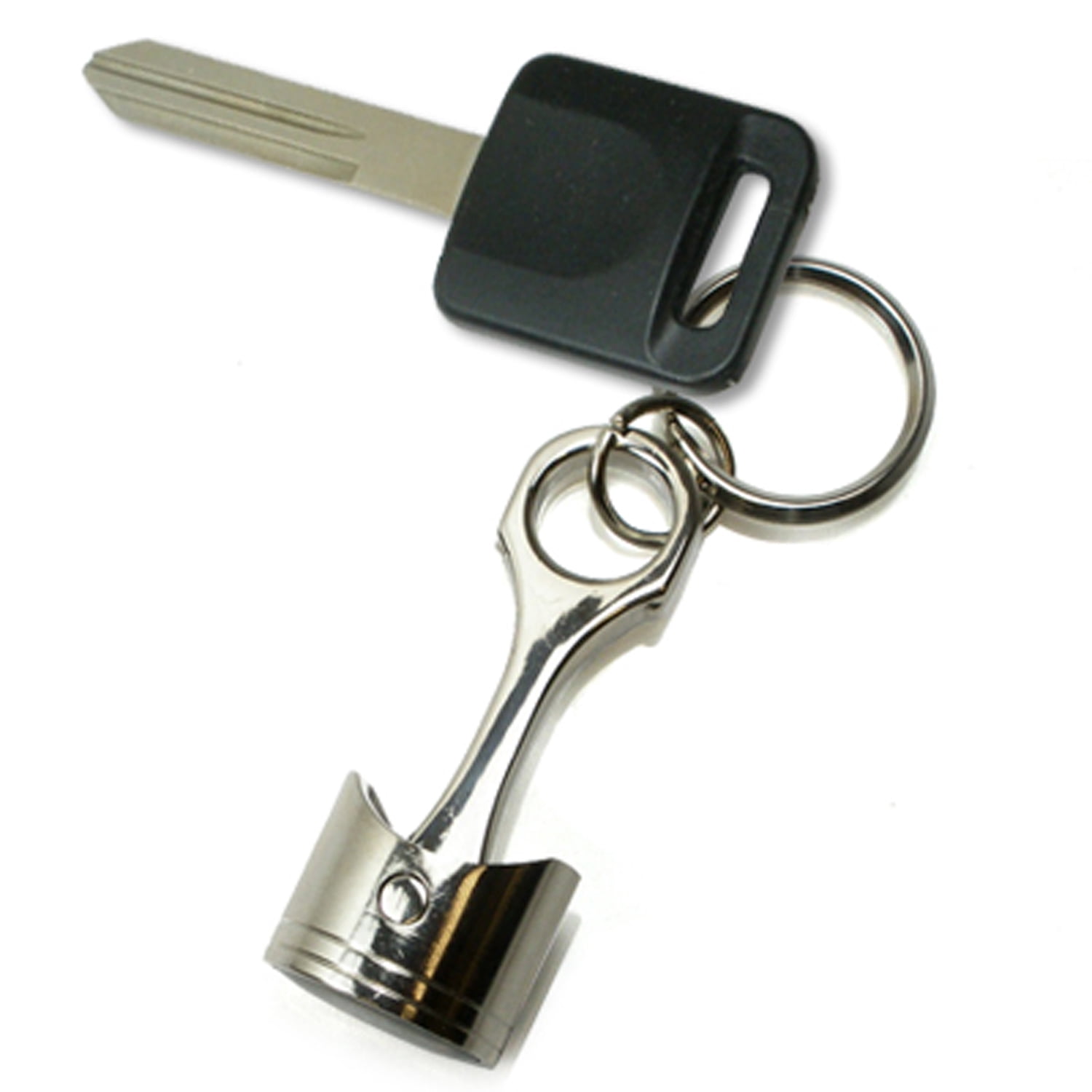 Nissan 370Z Z logo Chrome Finish Engine Piston and Rod Metal Key Chain