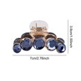 thumbnail image 2 of 4 Pack Clear Gold Blue Brown Octopus Crystal Gems Glitter Sparkly Plastic Hair Claw Clips Clutcher Crab Jaw Barrettes Grips Clamps Clasps Buns Twist H, 2 of 4