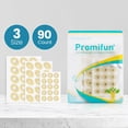 thumbnail image 5 of Promifun Corn Cushions Toes Feet Relief Pain Callus Cushions Foam Padding Self-Stick Adhesive Pads Friction Protection 90 Count,Multi-Size,Beige, 5 of 9