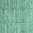 thumbnail image 1 of Ahgly Company Indoor Square Abstract Light Blue Modern Area Rugs, 3' Square, 1 of 4