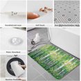 thumbnail image 4 of Kitchen Rugs and Mats,Birch Forest Green Leaves Seamless 2 Piece Anti Fatigue Area Runner Rug Set Comfort Standing Floor Mat,Vintage Oil Painting Art Non Slip Absorbent Doormats for Laundry/Bathroom, 4 of 6