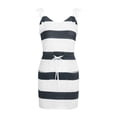 thumbnail image 5 of Women's Casual Tennis Dress Modern Print Sleeve Open Back V-Neck Short Dress for Everyday Wear Gray XXL, 5 of 6
