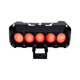 thumbnail image 2 of Faro LED para moto Rasen rectangular 5 lupas rojo, 2 of 5