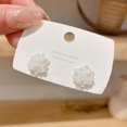thumbnail image 1 of S925 Silver Needle Small Fresh Simple Flower Earrings Light Luxury Fashion Versatile Earnail Earrings, 1 of 1
