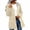 Beige, variant on Maplenight Rain Jacket Women Waterproof Mid Length Hooded Coat for Women Casual Zip Up Long Sleeve Outerwear with Pockets