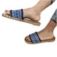 thumbnail image 4 of Zapatillas con punta abierta y plana para mujer, sandalias cómodas, informales, cómodas, para playa Wmkox8yii  hj789, 4 of 7