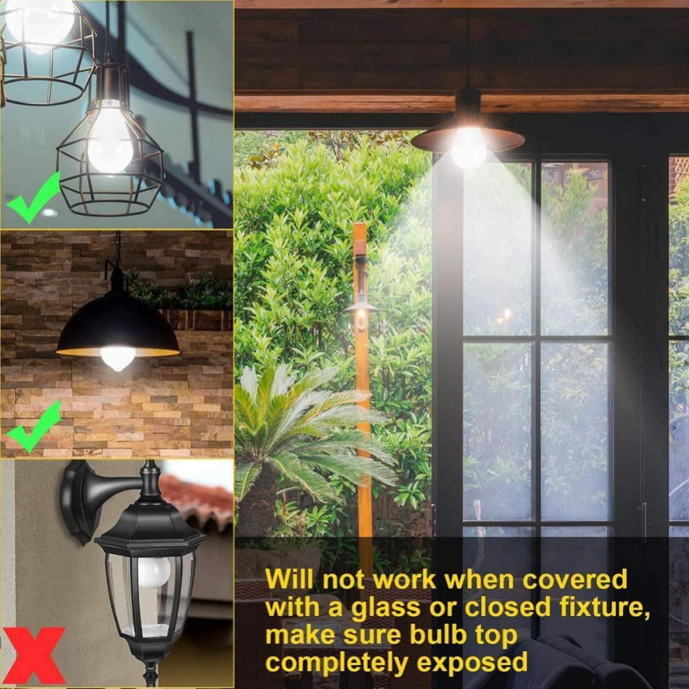 100 Watt Equivalent, Dusk to Dawn Sensor, Non-Dimmable - E26 LED Light Bulb, Daylight, 2-Pack