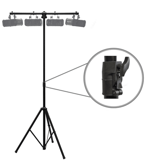 Harmony HA-TBARA Pro DJ Lighting Tripod & T-Bar Light Stand Button Air Lowering
