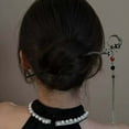 thumbnail image 3 of 2025 New Chinese Style Butterfly Flower Tassel Hair Stick for Women Vintage Metal Hanfu Chopstick Hair Sticks Hair Accessories, 3 of 10