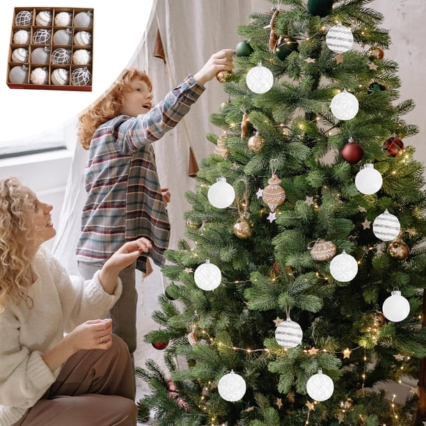 Bolas de Navidad para Árbol de Navidad, Adornos Colgantes para Fiestas En El Hogar, Decoración para Árbol, Bolas para Fiestas, Juguetes Colgantes