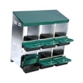 thumbnail image 2 of Cajas nido para gallinas, accesorios para poner huevos, protección para huevos, resistentes, cajas de 6 compartimentos para gallinas ponedoras Verde, 2 of 8