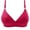 Hot Pink-1, variant on MIUOWANP Women's Bras No Underwire Full Support Polka Dot Print Push-Up Breathable Daily Bra,Pink S