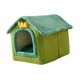 thumbnail image 2 of Cama para gatos, casita para gatos, refugio de invierno para gatos de interior, antideslizante, suave y cálido para dormir. L, 2 of 9