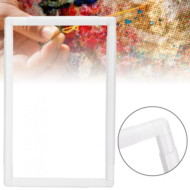 Sewing Plastic Frame,Square Shape Embroidery Frame Square Shape Embroidery Frame Cross Stitch Frame Smooth Operation