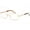 Gold, variant on Newbee Fashion - Slim High Quality Metal Frame Durable Rx Frames w/ Spring Hinges