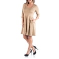 thumbnail image 3 of 24/7 Comfort Apparel Women's Plus Size Fit and Flare Dress, 3 of 4