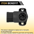 thumbnail image 5 of Unique Bargains 1 Pc Throttle Position Sensor for Ford F-150 1997-2008 for Ford for Mustang 1996-2004 TPS Throttle Sensors No.F4SF9B989AA Plastic Black, 5 of 6