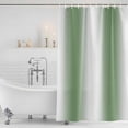thumbnail image 4 of Sage Green White Ombre Waterproof Fabric Shower Curtain,Modern Abstract Art Farmhouse Gradient Waterproof Fabric Shower Curtain for Bathroom Bathtubs Shower Curtains with 12 Hooks Standard 66x72, 4 of 8