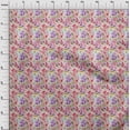 thumbnail image 4 of oneOone Velvet Red Fabric Abstract Floral Craft Projects Decor Fabric Printed By The Yard 58 Inch Wide-1ra, 4 of 5