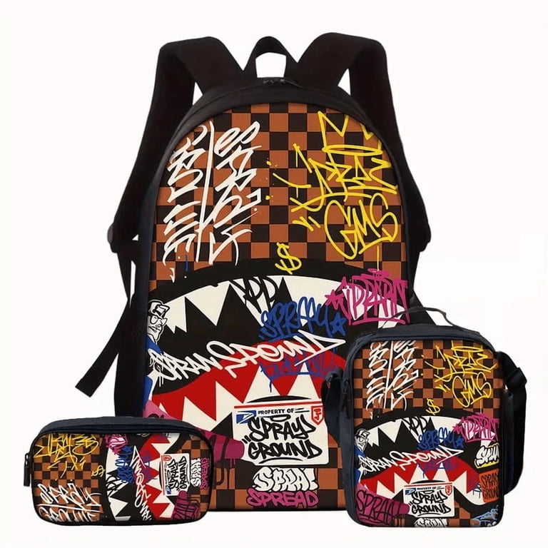 Camouflage Shark Backpack Large Capacity Lightweight Backpack 2026