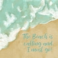 thumbnail image 2 of Robinson, Tamara 15x15 White Modern Wood Framed Museum Art Print Titled - The Beach is Calling, 2 of 4