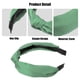 thumbnail image 3 of Seda Anudada Diadema, Pelo Diadema para Mujeres, Verde, 1.2 Pulgadas Ancho, 3 of 7