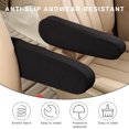 thumbnail image 4 of NOGIS 2PC Car Front Seat Armrest Covers,Universal Size Seat Arm Rest Cover,Flat Cloth Fabric Armrest Cover,Car Interior Accessories (Black,1Pair), 4 of 6