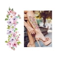 thumbnail image 4 of Wentin Direct Sale Tattoo accessories Ink Colorful Flower Tattoo Stickers Beautiful Collarbone Flower Arm Stickers Waterproof And Sweatproof Group Event Party Multi Design Colorful Artificial Tattoos, 4 of 8