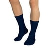 Adult JOBST SENSIFOOT GRADIENT COMPRESSION THERAPEUTIC CREW LENGTH SOCK - Navy - Small