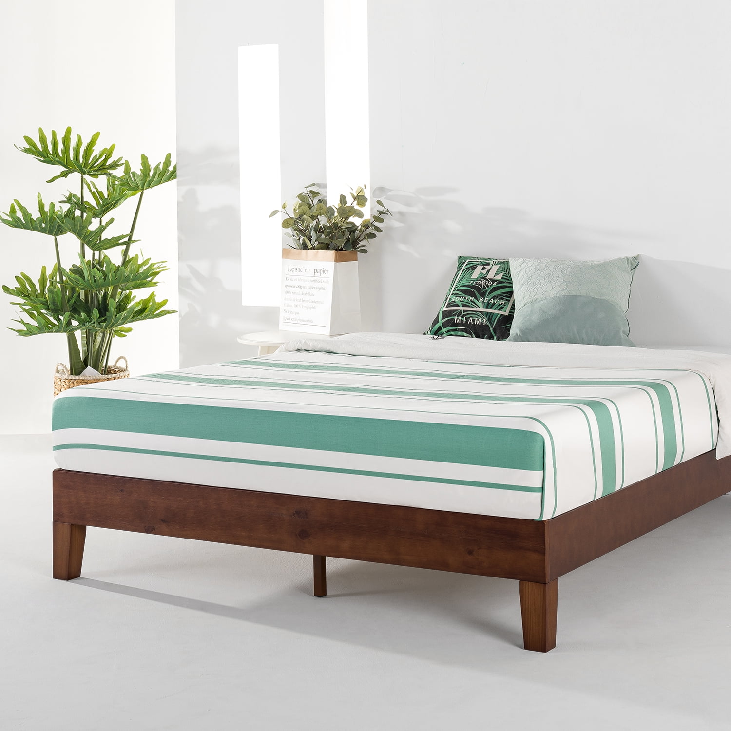 Best Price Mattress Naturalista Grand - 12 Inch Solid Wood