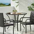 thumbnail image 6 of Radley Outdoor Wicker Glass Table, Grey, 6 of 6
