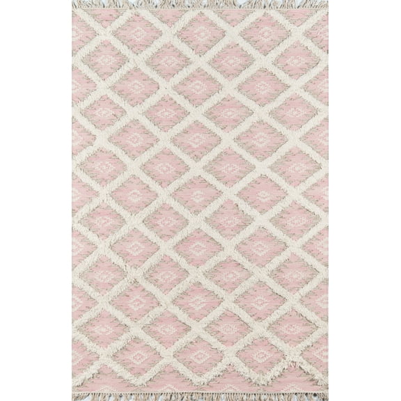 Momeni Harper Hand Made Wool Pink Area Rug 2' X 3'