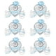 thumbnail image 1 of 6 cajas de caramelos de hierro con forma de corazón, para bombones, decoración de tarros de regalo para fiestas de bodas, color azul., 1 of 12