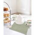 thumbnail image 7 of Sage Green Dish Towels Set, Waffle Weave Kitchen Towels 4 Pieces, Geometric Flower Leaf Diamond Plaid Retro Microfiber Hair Face Bath Tea Towel Absorbent Quick Drying Cleaning Dish Cloths 12"x12", 7 of 7