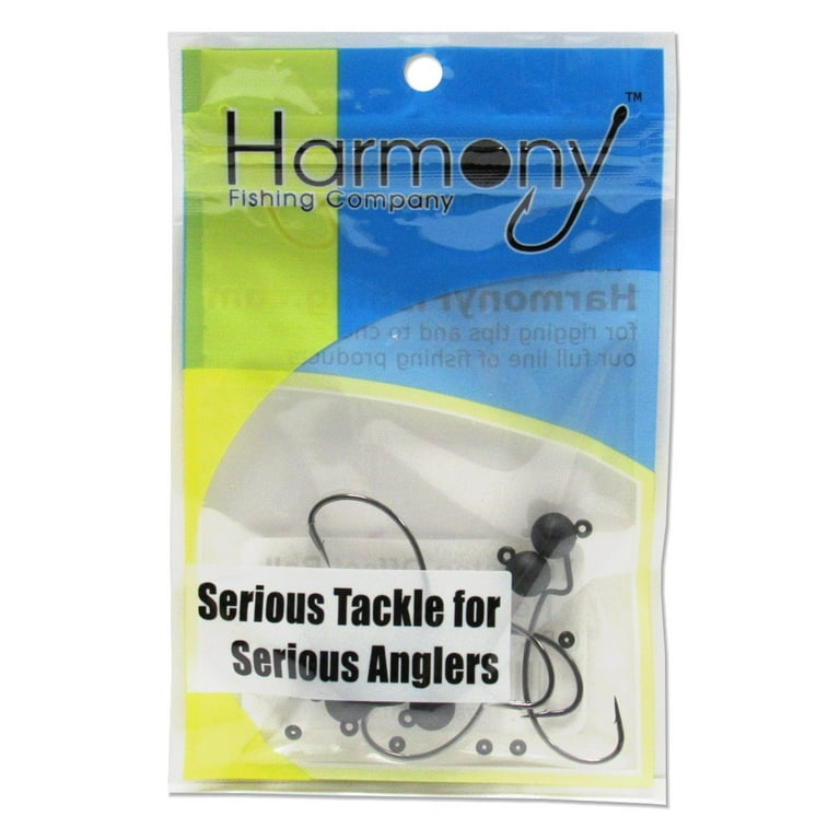 Harmony Fishing - Tungsten Offset Weedless Ned Rig Jigheads 5 Pack 1/8oz 5  Pack