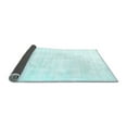 thumbnail image 2 of Ahgly Company Indoor Round Solid Light Blue Modern Area Rugs, 7' Round, 2 of 4