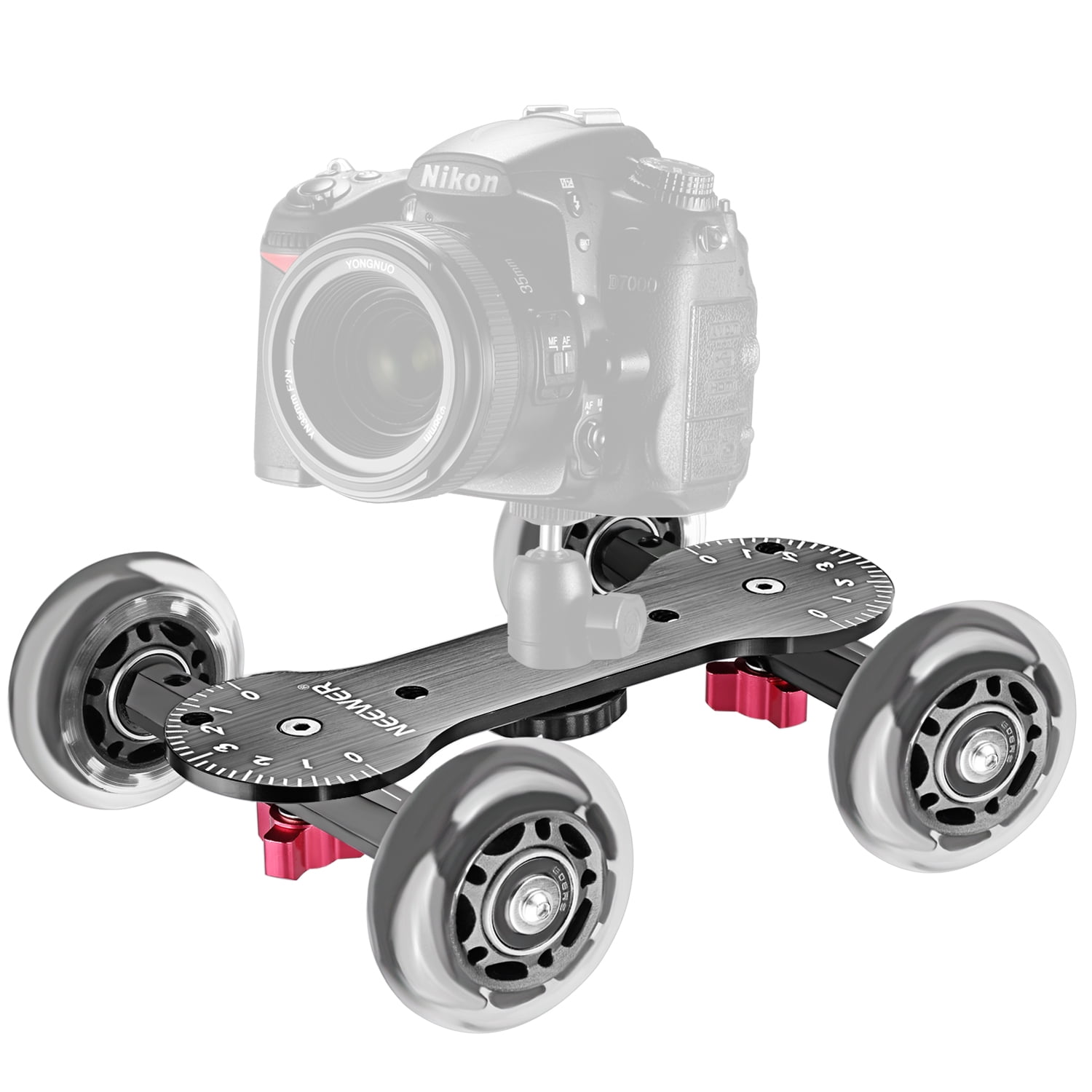 Neewer Scaled Camera Table Dolly Slider with 22 pounds/10 kilograms