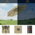 thumbnail image 6 of ACEGOSES 10ft LED 3 Tiers Patio Market Umbrella Outdoor with Ventilation for Garden, Deck and Pool,Sand, 6 of 6