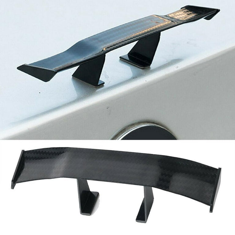 Car Accessories Modified Mini Spoiler Tail Rear Trunk Wing Personality Decorative  Spoiler Decoration (color: Black) 