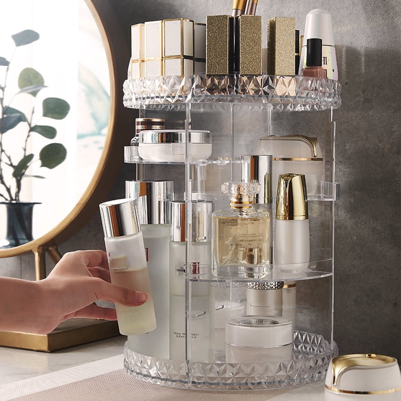 360 Degree Rotating Makeup Cosmetic Organizer for Christmas Gifts